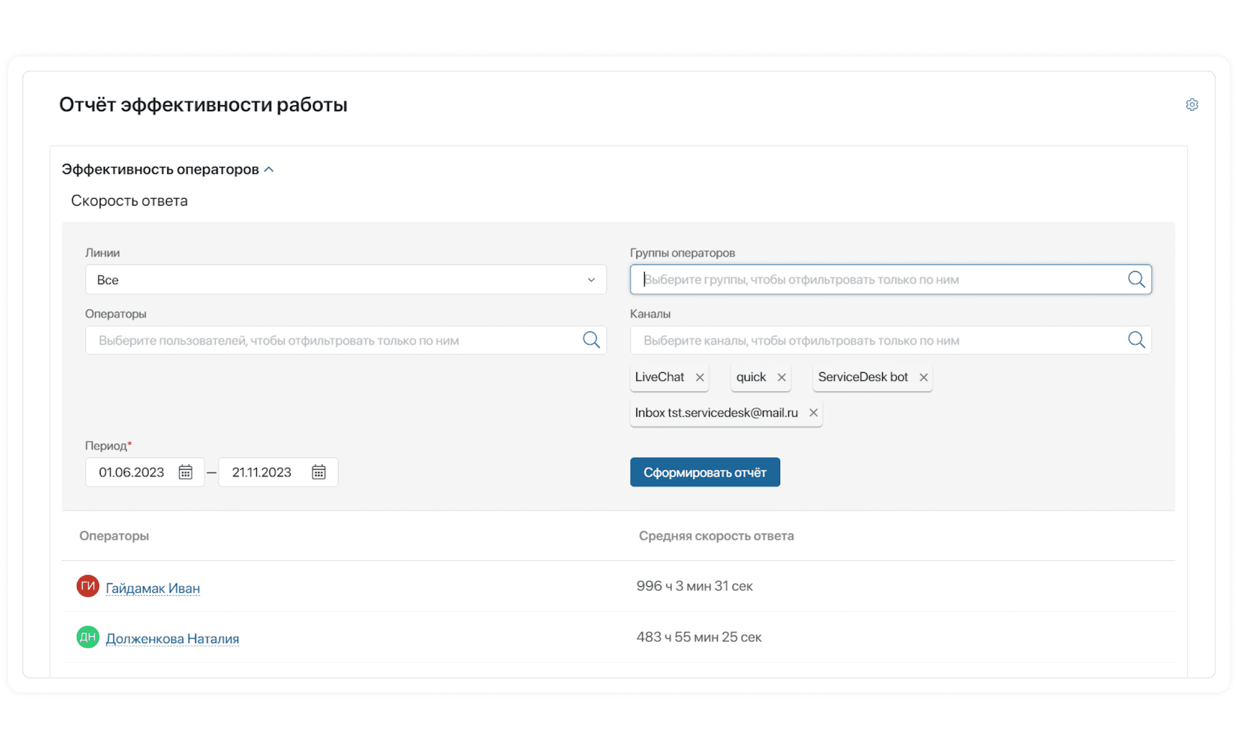 Доработка отчетности