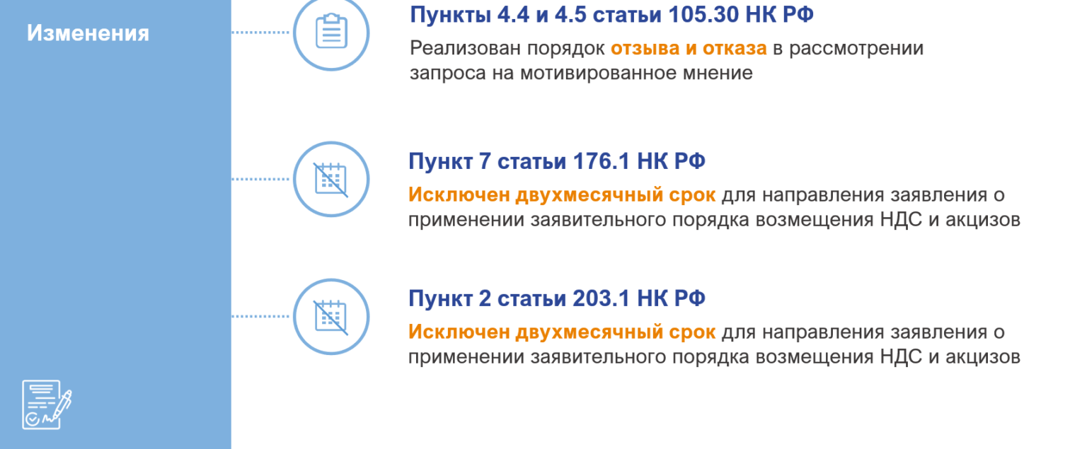 Законодательные изменения по НМ, вступающие в силу с 1 января 2024 года